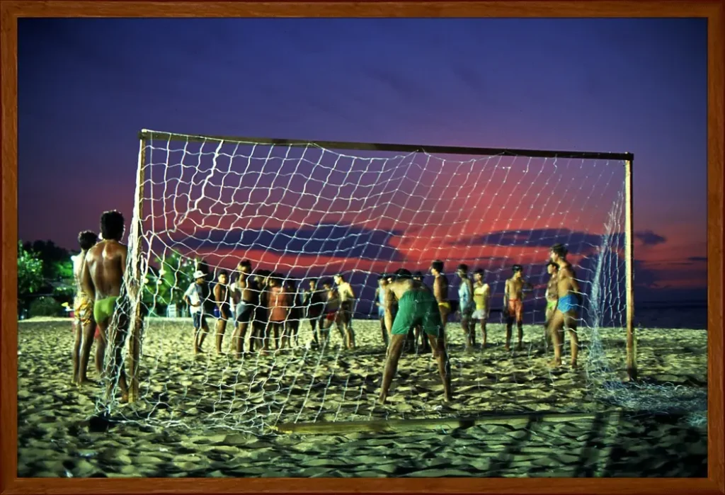 futebol na praia 1988 moldura uniforme