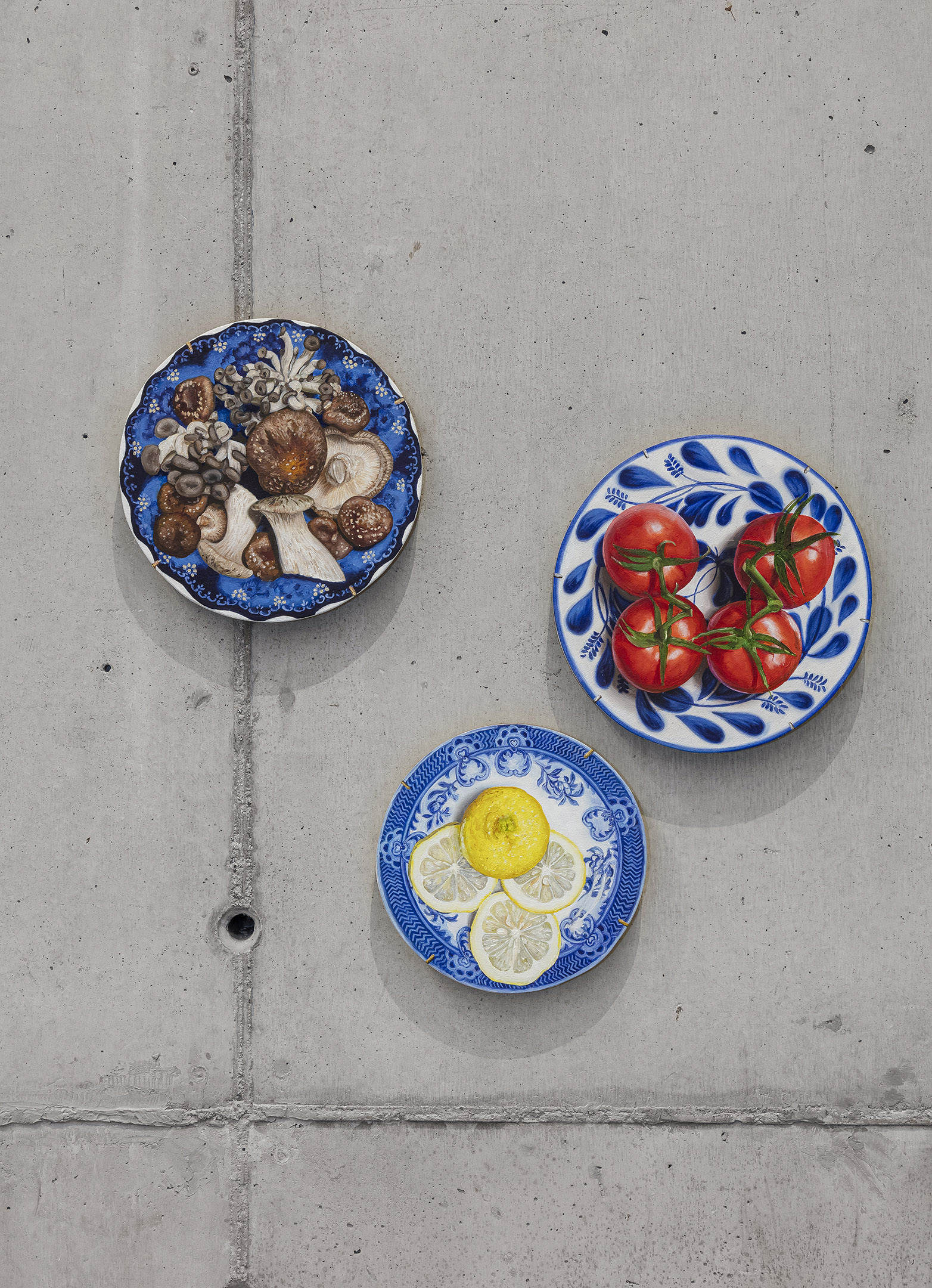 Pratos tomate, cogumelo e limão siciliano, 2021 | Ana Elisa Egreja