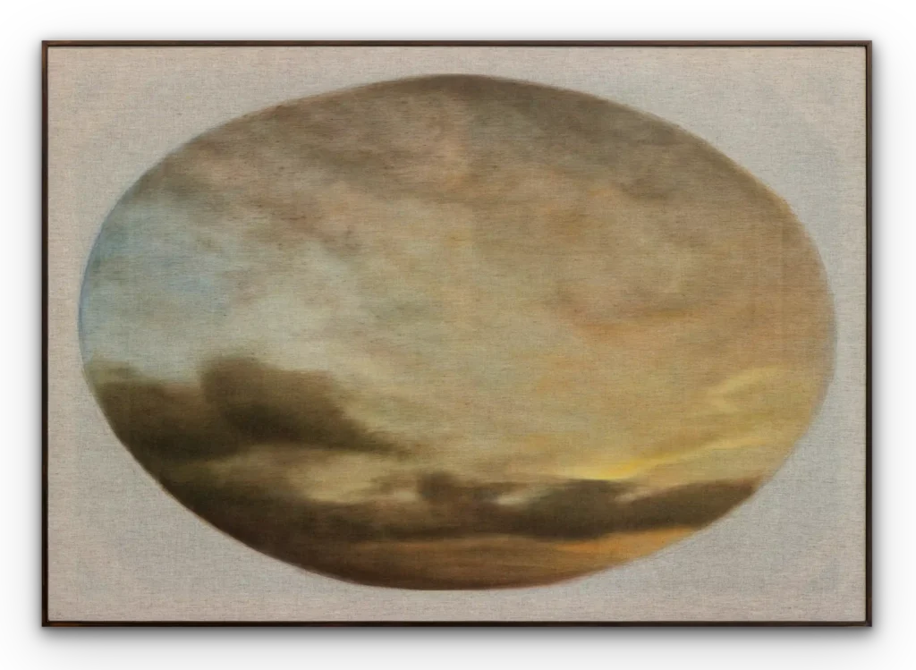 gabriel jaguaribe giucci alto de pinheiros, 2023 óleo sobre linho 108,5 x 153,5 x 4 cm filipe berndt sombra tripla