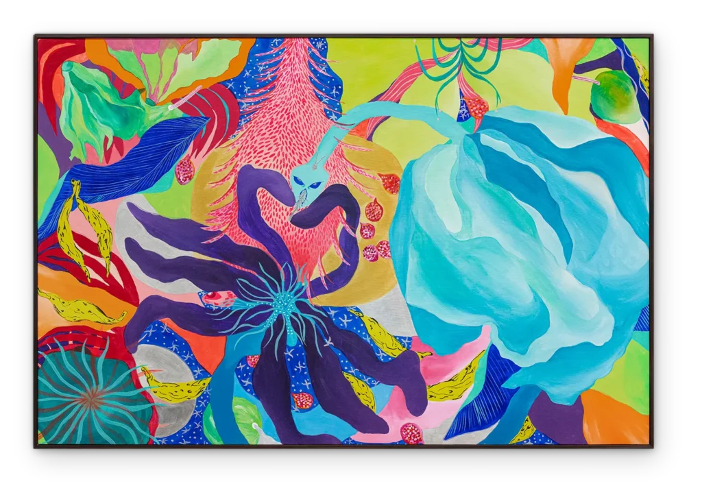 heloisa hariadne antes de encontrar beleza me encontrei no que vejo em você, 2023. acrílica sobre tela 108 x 161 x 4 cm filipe berndt 80 sombra
