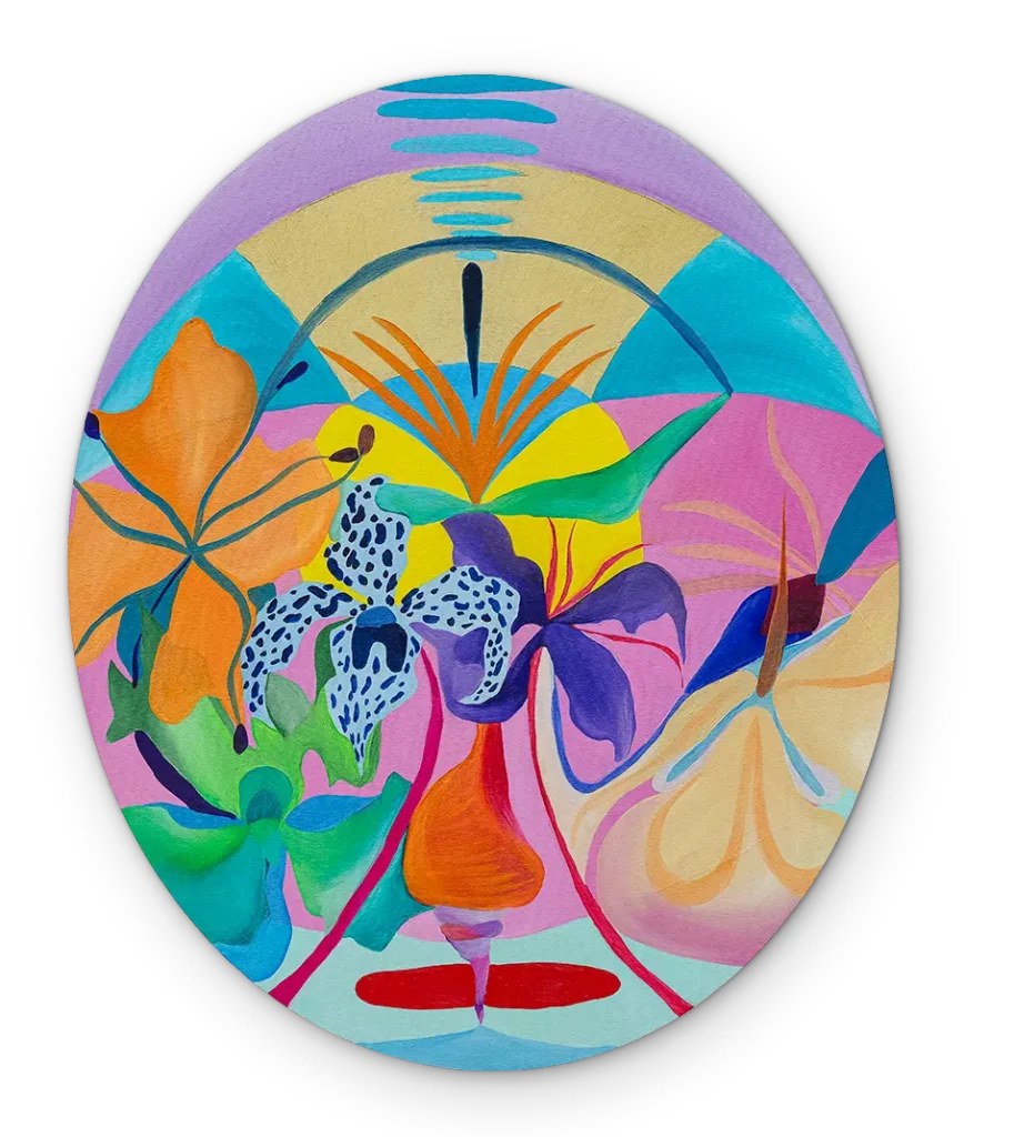 heloisa hariadne jardim onírico, 2025 óleo sobre tela 60 x 50 cm 80 sombra