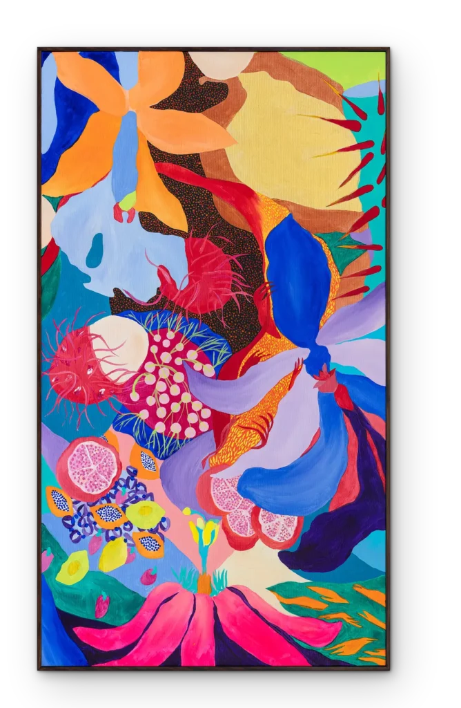 heloisa hariadne passagem de ida para o futuro que perdi no passado estelar, 2022 acrílica sobre tela 160 x 91 x 4 cm filipe berndt 80 sombra