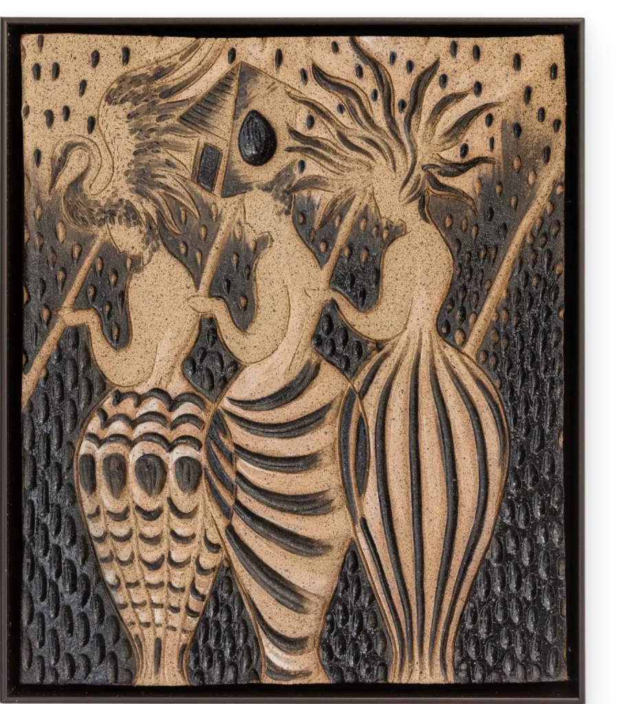 p06 luciano maia catharsis 2026 cerâmica esmaltada 35 x 20 cm sombra tripla