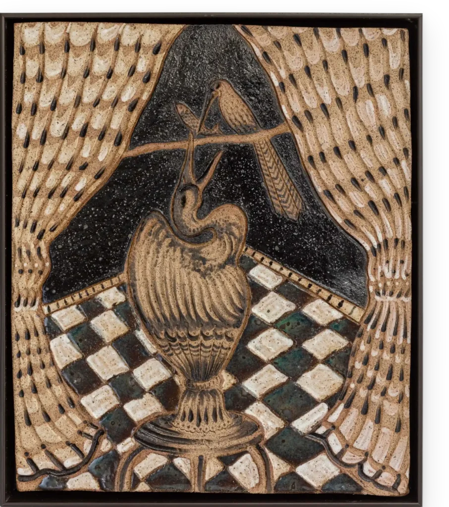 p07 luciano maia anagnorisis 2026 cerâmica esmaltada 35 x 20 cm sombra tripla